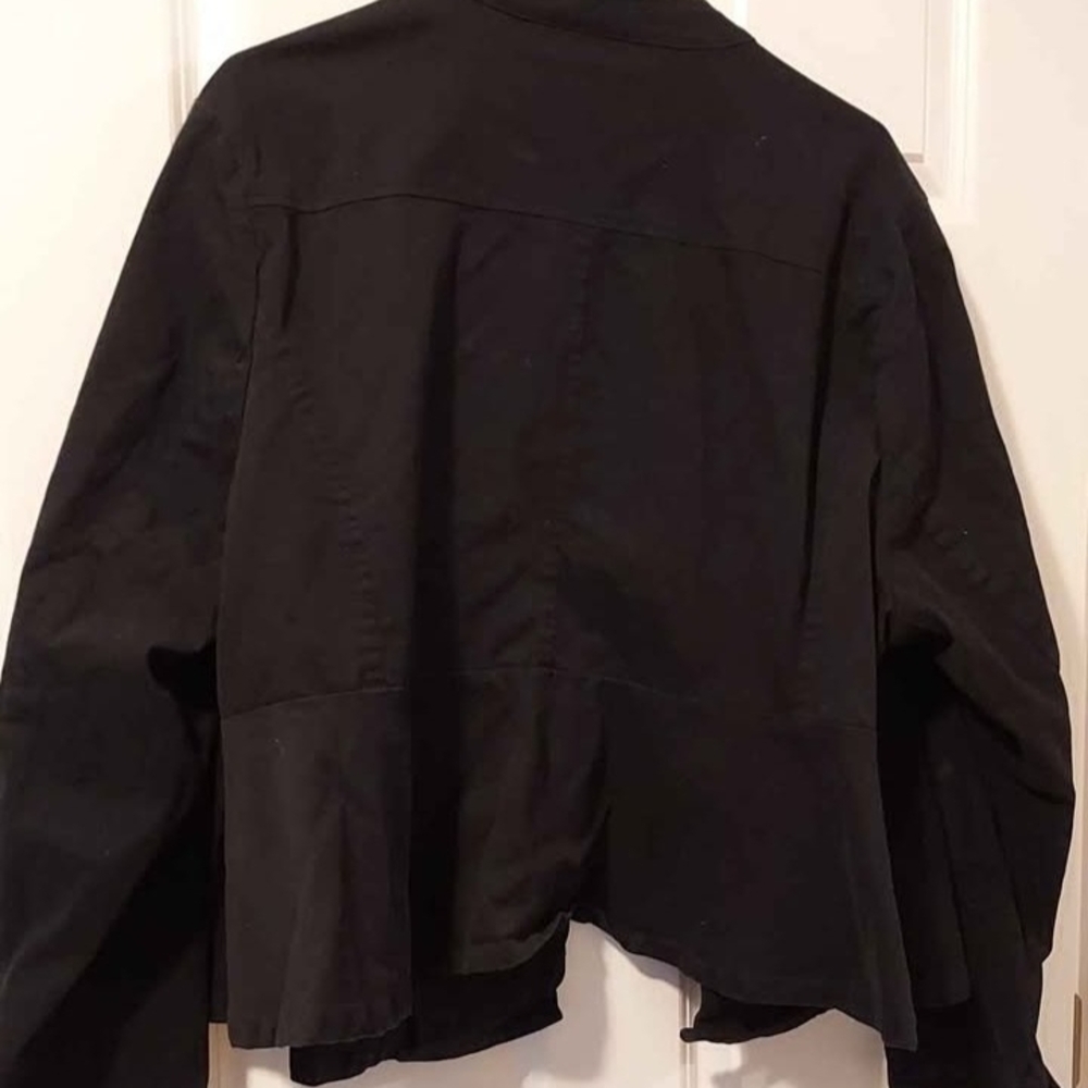 Torrid Black Buttoned Utility Jacket - image 3